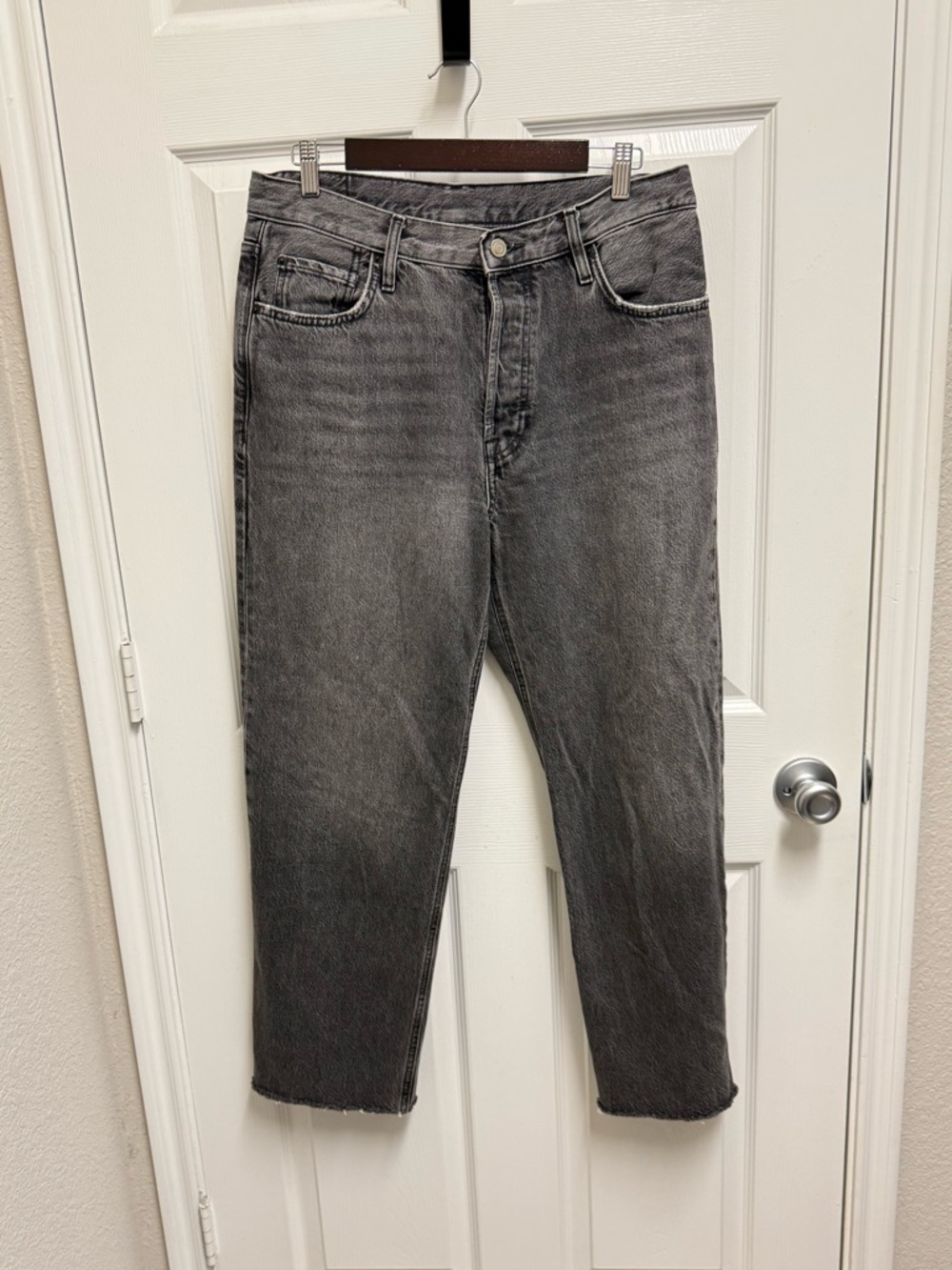 Mossimo Dutti Black Boyfriend Cropped Jeans